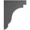 Ekena Millwork 1 3/4"W x 8 1/2"D x 11"H Bedford Wood Vintage Decor Bracket, Black BKTWD02X09X11BEBL - alternate 2